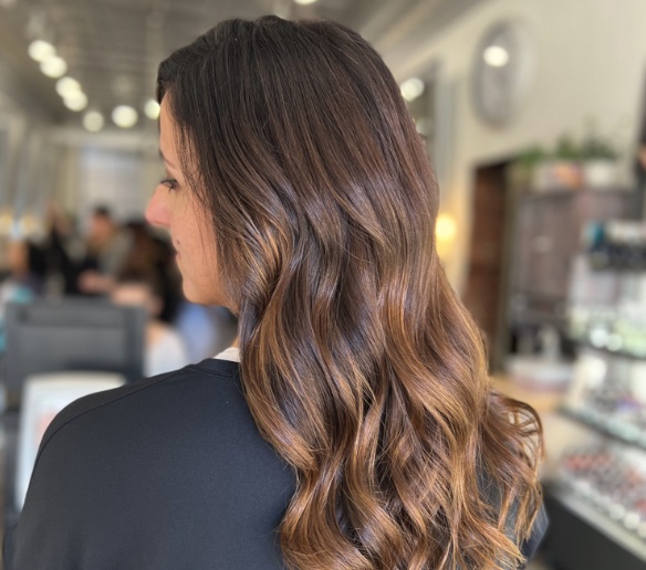 Client hair by Annah Davis — rich brunette color